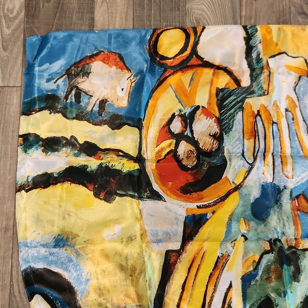 Billy Mills 2018 Olympic‎ Tribute Scarf in Native American Motif